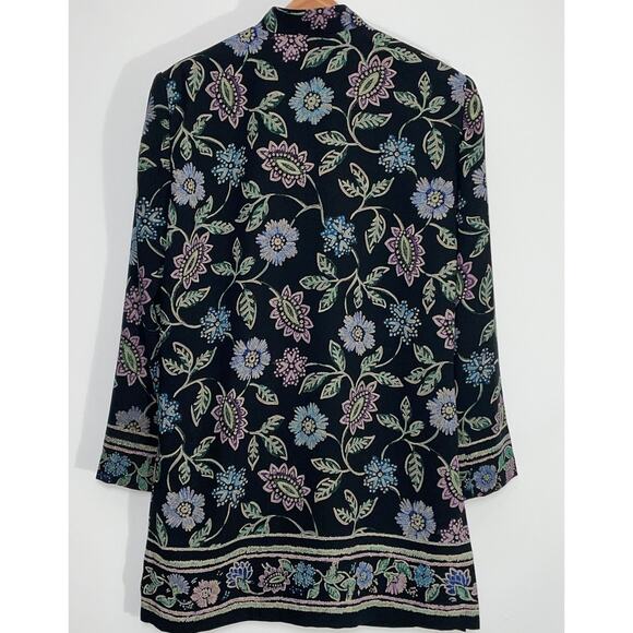 Liz Claiborne Dresses Tunic Top - Size 4 - Gorgeous Floral Design - Picture 2 of 11